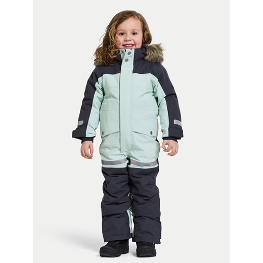 Didriksons Kombinezon zimowy Bjärven 505466 Zielony Regular Fit ze sklepu MODIVO w kategorii Kombinezony dziewczęce - zdjęcie 182652664