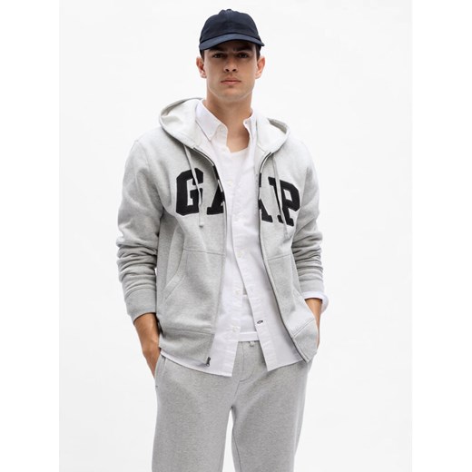 Gap Bluza 851516-19 Szary Regular Fit ze sklepu MODIVO w kategorii Bluzy męskie - zdjęcie 182652680