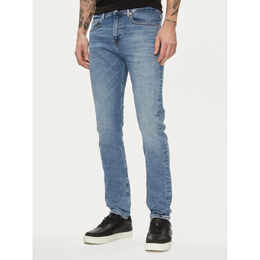 Calvin Klein Jeans Jeansy J30J324848 Niebieski Skinny Fit ze sklepu MODIVO w kategorii Jeansy męskie - zdjęcie 182652683