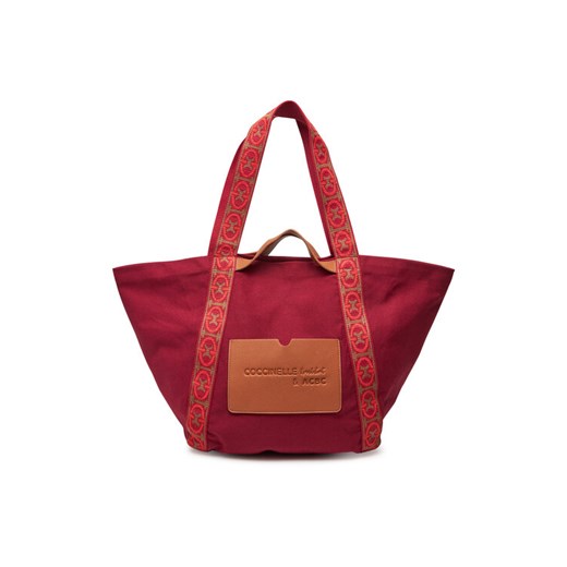 Coccinelle Torebka SXG C-Bounce Canvas E1 SXG 11 01 01 Bordowy ze sklepu MODIVO w kategorii Torby Shopper bag - zdjęcie 182652693