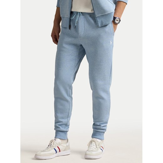 Polo Ralph Lauren Spodnie dresowe 710881518054 Niebieski Regular Fit ze sklepu MODIVO w kategorii Spodnie męskie - zdjęcie 182652724