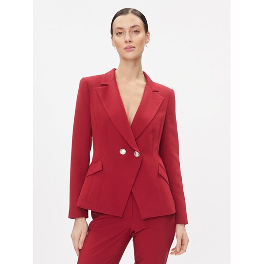 Rinascimento Marynarka CFC0116171003 Bordowy Regular Fit ze sklepu MODIVO w kategorii Marynarki damskie - zdjęcie 182652781
