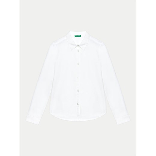 United Colors Of Benetton Koszula 5X9ZCQ03A Biały Regular Fit ze sklepu MODIVO w kategorii Koszule chłopięce - zdjęcie 182652830