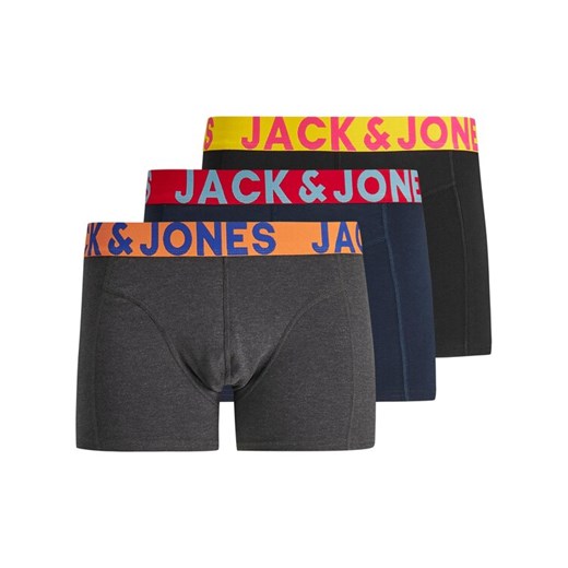 Jack&Jones Komplet 3 par bokserek Crazy Solid 12151349 Kolorowy ze sklepu MODIVO w kategorii Majtki męskie - zdjęcie 182652834