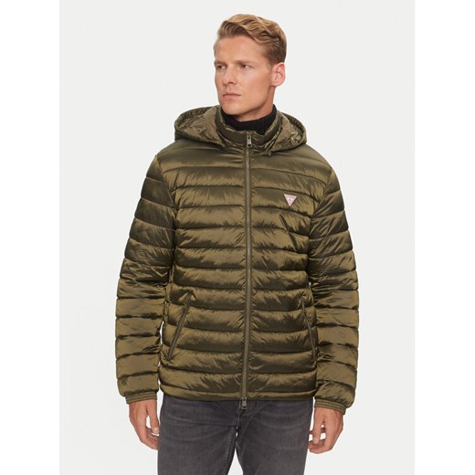 Guess Kurtka puchowa M4YL99 WG922 Zielony Regular Fit ze sklepu MODIVO w kategorii Kurtki męskie - zdjęcie 182652891