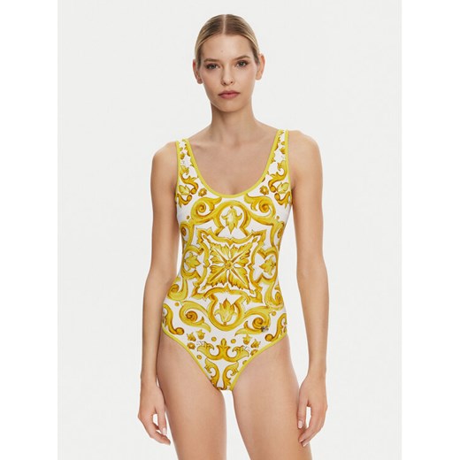 Dolce&Gabbana Strój kąpielowy O9A46J ONO19 Żółty ze sklepu MODIVO w kategorii Stroje kąpielowe - zdjęcie 182652940