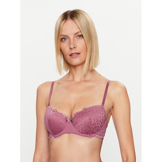 Hunkemöller Biustonosz balkonetka Marine 202702 Fioletowy ze sklepu MODIVO w kategorii Biustonosze - zdjęcie 182652971