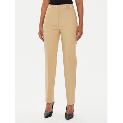 Marciano Guess Spodnie materiałowe Alice 4YGB09 7124A Beżowy Regular Fit ze sklepu MODIVO w kategorii Spodnie damskie - zdjęcie 182652972