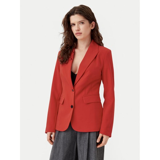 ONLY Marynarka Raven 15338389 Czerwony Slim Fit ze sklepu MODIVO w kategorii Marynarki damskie - zdjęcie 182653002