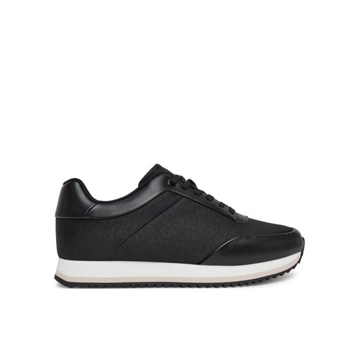 Calvin Klein Sneakersy Runner Lace Up - Jacq HW0HW02413 Czarny ze sklepu MODIVO w kategorii Buty sportowe damskie - zdjęcie 182653042