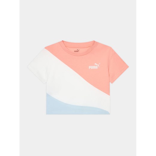 Puma T-Shirt Power Cat 676426 Kolorowy Relaxed Fit ze sklepu MODIVO w kategorii Bluzki dziewczęce - zdjęcie 182653080