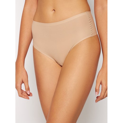 Chantelle Figi Brazylijskie z wysokim stanem Soft Stretch C10690 Beżowy ze sklepu MODIVO w kategorii Majtki damskie - zdjęcie 182653110