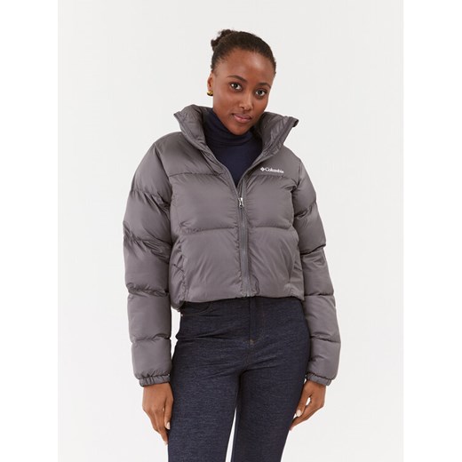 Columbia Kurtka zimowa Puffect™ Cropped Jacket Szary Regular Fit ze sklepu MODIVO w kategorii Kurtki damskie - zdjęcie 182653111