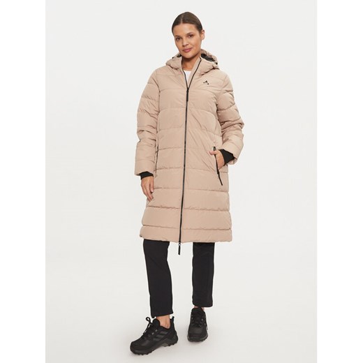 Whistler Kurtka zimowa Amaret W Long Puffer W234603 Beżowy Regular Fit ze sklepu MODIVO w kategorii Kurtki damskie - zdjęcie 182653161