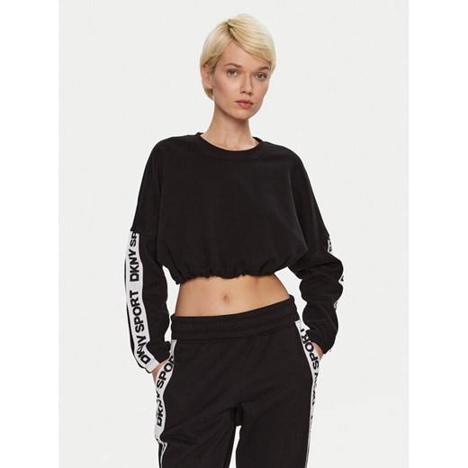 DKNY Sport Spodnie dresowe DP4P3462 Czarny Regular Fit ze sklepu MODIVO w kategorii Spodnie damskie - zdjęcie 182653204