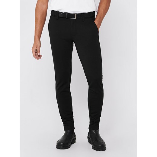 Only & Sons Chinosy Mark 22010209 Czarny Slim Fit ze sklepu MODIVO w kategorii Spodnie męskie - zdjęcie 182653231