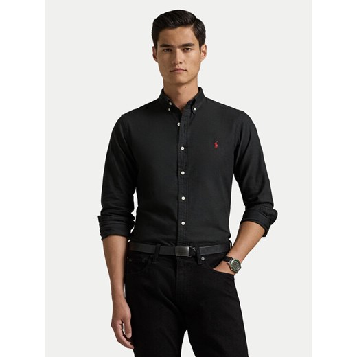 Polo Ralph Lauren Koszula 710767828001 Czarny Slim Fit ze sklepu MODIVO w kategorii Koszule męskie - zdjęcie 182653262
