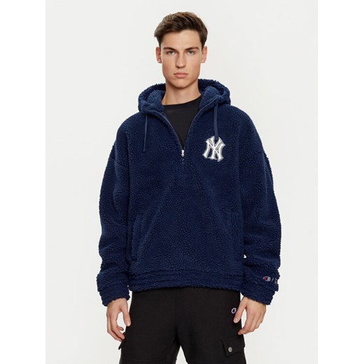 Champion Bluza 220455 Granatowy Loose Fit ze sklepu MODIVO w kategorii Bluzy męskie - zdjęcie 182653273
