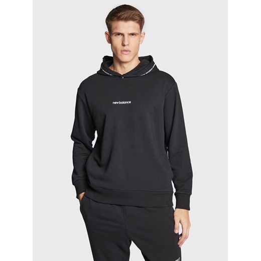 New Balance Bluza MT23516 Czarny Relaxed Fit ze sklepu MODIVO w kategorii Bluzy męskie - zdjęcie 182653322