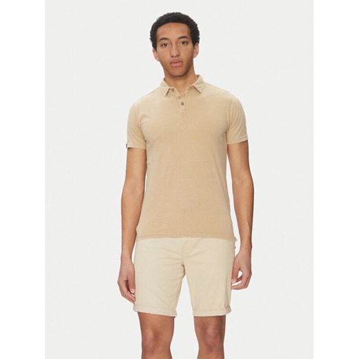 INDICODE T-Shirt Injamiro 41-143 Beżowy Regular Fit ze sklepu MODIVO w kategorii T-shirty męskie - zdjęcie 182653361