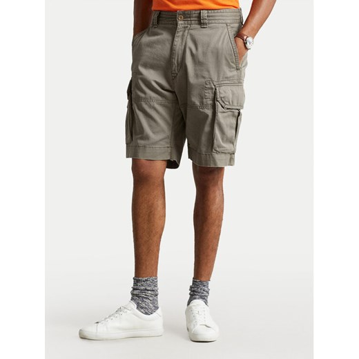 Polo Ralph Lauren Szorty materiałowe 710548502003 Khaki Classic Fit ze sklepu MODIVO w kategorii Spodenki męskie - zdjęcie 182653411