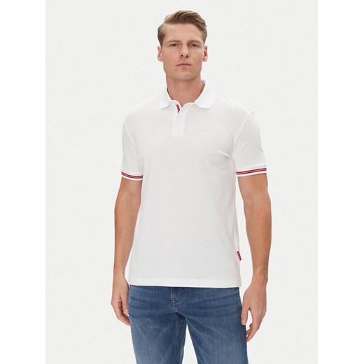 JOOP! Jeans Polo 15 JJJ-17Amare 30046012 Biały Modern Fit ze sklepu MODIVO w kategorii T-shirty męskie - zdjęcie 182653430