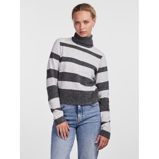 Pieces Golf 17143481 Szary Regular Fit ze sklepu MODIVO w kategorii Swetry damskie - zdjęcie 182653464