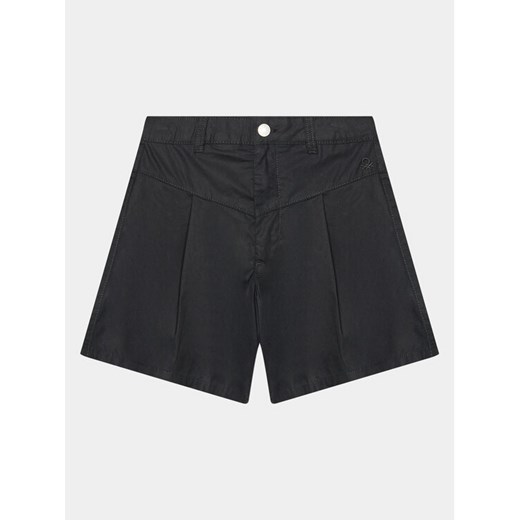 United Colors Of Benetton Szorty sportowe 4AC7C901M Czarny Regular Fit ze sklepu MODIVO w kategorii Spodenki dziewczęce - zdjęcie 182653502