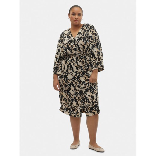 Vero Moda Curve Sukienka koszulowa Nora 10294730 Kolorowy Regular Fit ze sklepu MODIVO w kategorii Sukienki - zdjęcie 182653561