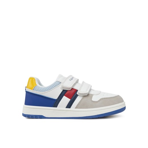 Tommy Hilfiger Sneakersy Flag Low Cut Velcro Sneaker T1X9-33844-1269 S Biały ze sklepu MODIVO w kategorii Buty sportowe dziecięce - zdjęcie 182653594