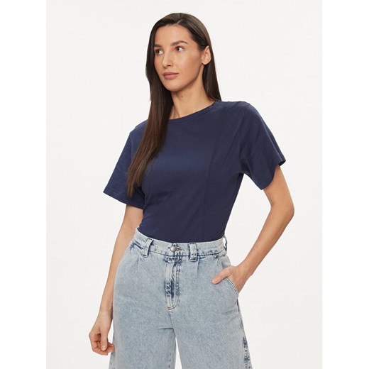 United Colors Of Benetton T-Shirt 3BL0D106A Granatowy Regular Fit ze sklepu MODIVO w kategorii Bluzki damskie - zdjęcie 182653732