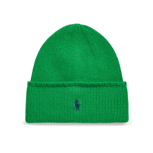 Polo Ralph Lauren Czapka 455954355005 Zielony ze sklepu MODIVO w kategorii Czapki zimowe damskie - zdjęcie 182653763
