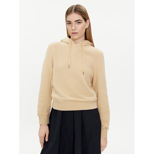 Tommy Hilfiger Bluza 1985 WW0WW40274 Beżowy Regular Fit ze sklepu MODIVO w kategorii Bluzy damskie - zdjęcie 182653764