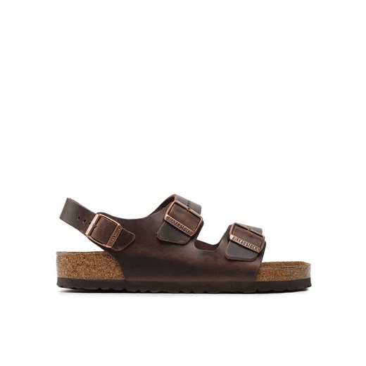 Birkenstock Sandały Milano 34871 Brązowy ze sklepu MODIVO w kategorii Sandały damskie - zdjęcie 182653773