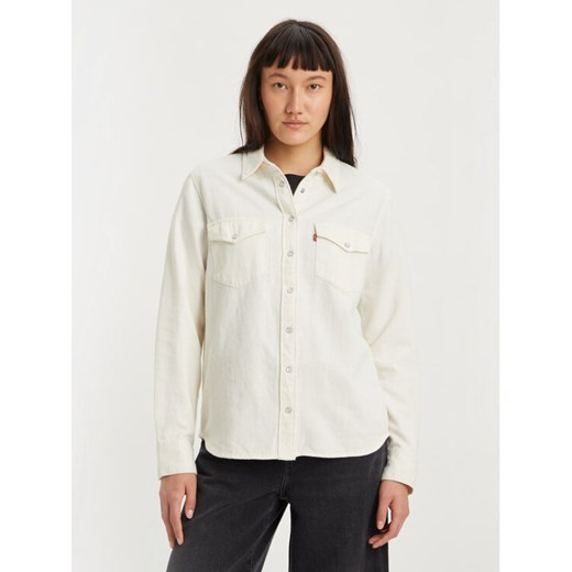 Levi's® Koszula Essential Western 167860014 Écru Regular Fit ze sklepu MODIVO w kategorii Koszule damskie - zdjęcie 182653803