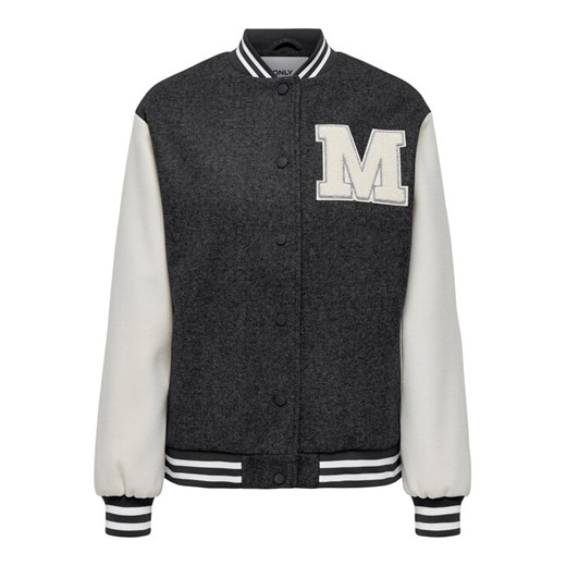 ONLY Kurtka bomber 15294005 Szary Regular Fit ze sklepu MODIVO w kategorii Kurtki damskie - zdjęcie 182653850