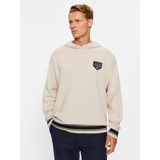 Armani Exchange Sweter 6RZM2A ZM3FZ 1934 Beżowy Regular Fit ze sklepu MODIVO w kategorii Swetry męskie - zdjęcie 182653874