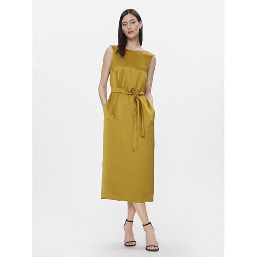 Weekend Max Mara Sukienka codzienna Baiardo 2415221021 Żółty Regular Fit ze sklepu MODIVO w kategorii Sukienki - zdjęcie 182653882