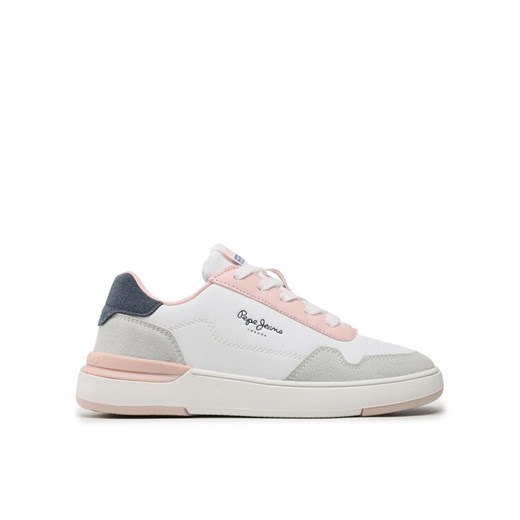 Pepe Jeans Sneakersy Baxter Basic G PGS30579 Biały ze sklepu MODIVO w kategorii Buty sportowe dziecięce - zdjęcie 182653913
