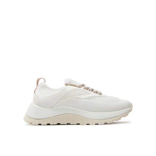 Calvin Klein Sneakersy Runner Lace Up Caging HW0HW01900 Biały ze sklepu MODIVO w kategorii Buty sportowe damskie - zdjęcie 182653920
