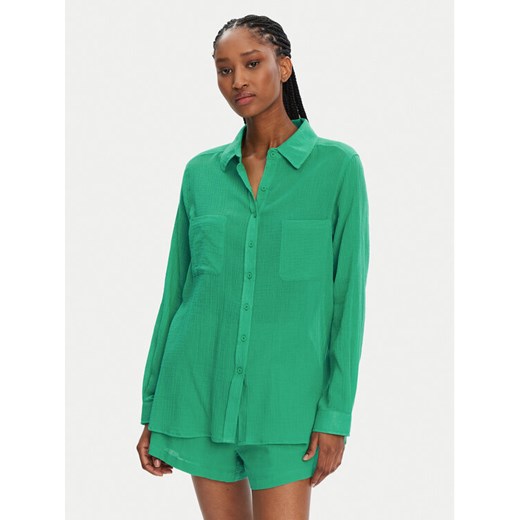 Seafolly Koszula Breeze 55428-TO Zielony Regular Fit S MODIVO