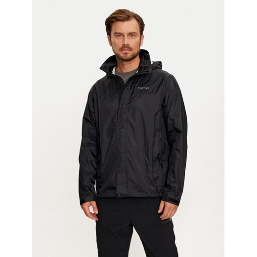 Marmot Kurtka przeciwdeszczowa PreCip Eco M15881 Czarny Regular Fit ze sklepu MODIVO w kategorii Kurtki męskie - zdjęcie 182653973