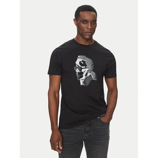 KARL LAGERFELD T-Shirt 755066 552241 Czarny Regular Fit ze sklepu MODIVO w kategorii T-shirty męskie - zdjęcie 182654013