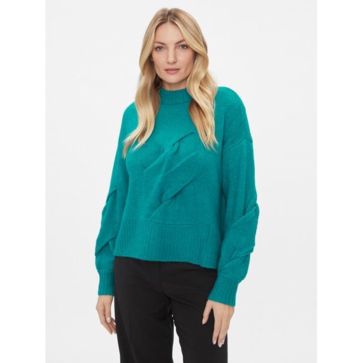YAS Sweter 26031213 Turkusowy Regular Fit ze sklepu MODIVO w kategorii Swetry damskie - zdjęcie 182654070