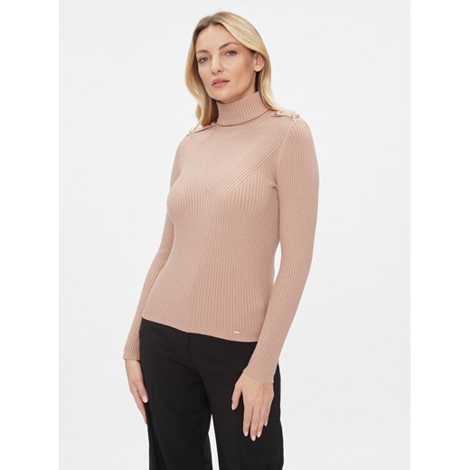 Fracomina Golf FS23WT7025K50401 Brązowy Slim Fit ze sklepu MODIVO w kategorii Swetry damskie - zdjęcie 182654084