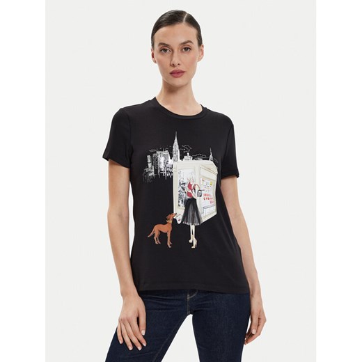 DKNY T-Shirt P4EHTWNA Czarny Regular Fit XS MODIVO