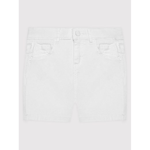 Guess Szorty jeansowe J2RD12 WE5X0 Biały Regular Fit ze sklepu MODIVO w kategorii Spodenki dziewczęce - zdjęcie 182654121