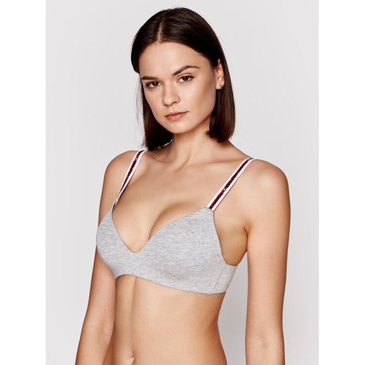 Tommy Hilfiger Biustonosz bezfiszbinowy Lighty Lined UW0UW02413 Szary ze sklepu MODIVO w kategorii Biustonosze - zdjęcie 182654134