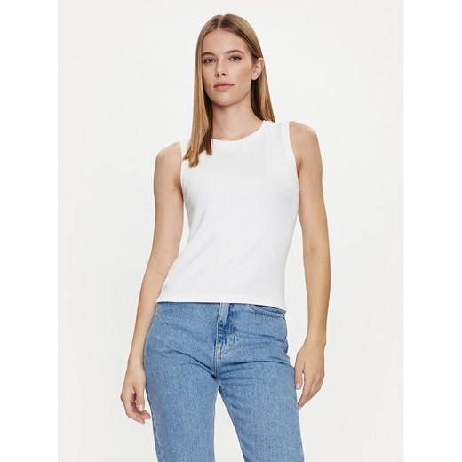 Gap Top 540735-04 Biały Slim Fit ze sklepu MODIVO w kategorii Bluzki damskie - zdjęcie 182654170