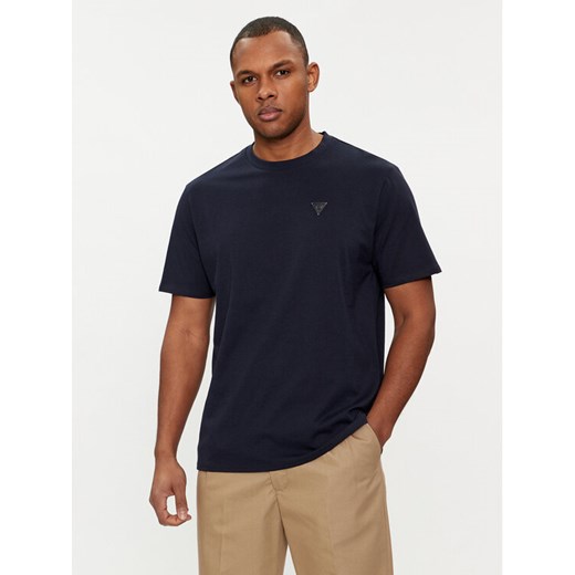 Guess T-Shirt F3GI00 K8HM0 Granatowy Regular Fit ze sklepu MODIVO w kategorii T-shirty męskie - zdjęcie 182654270